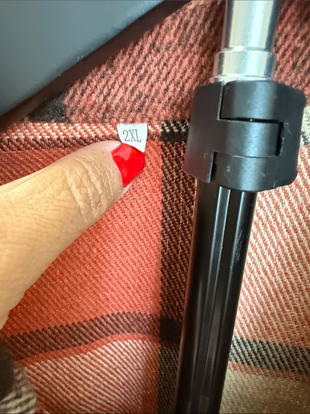 Long plaid shacket 2XL - Picture 4 of 4